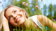 Girl in a grass (medium format image)